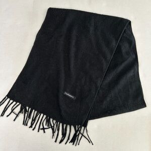 CASHMERE Black Fringed 72" Scarf